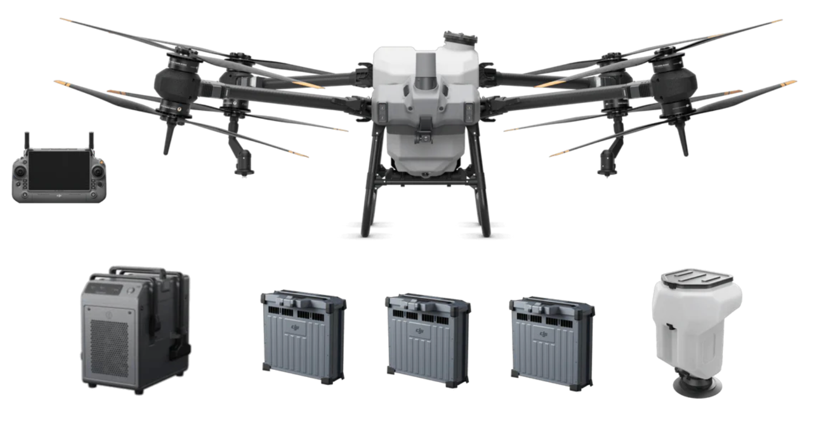 DJI Agras T40 Drone Ready to Fly Spray & Spread Bundle