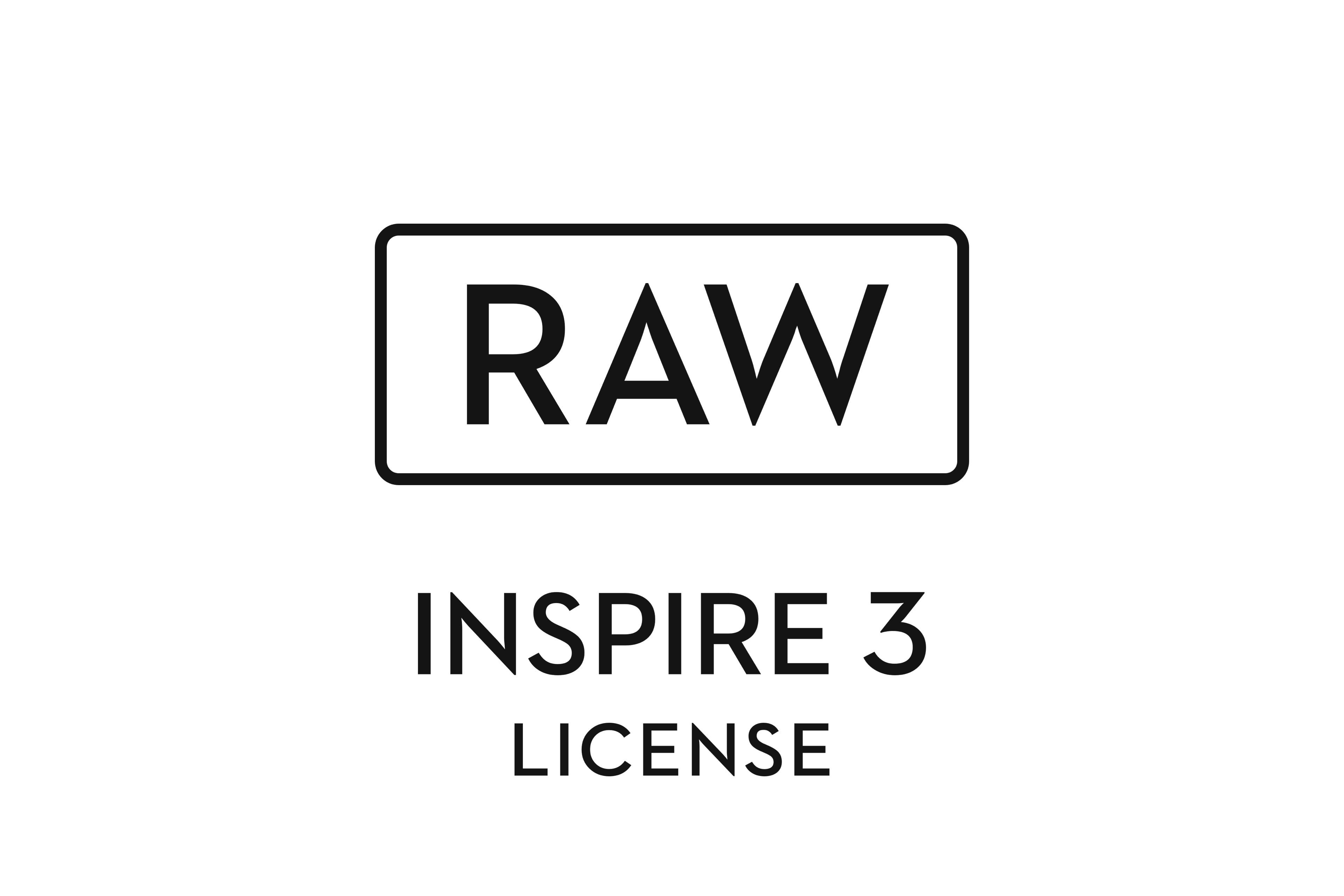 DJI Inspire 3 RAW License